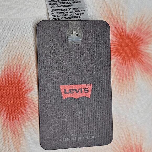 NWT Levi's Women's Coral Floral Sweatshirt Size XL - Picture 6 of 8